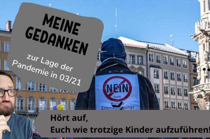 Hört auf, Euch wie trotzige Kinder aufzuführen!