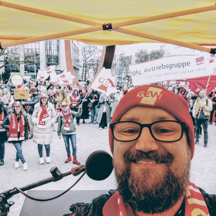 Selfie von Florian Kohl nach der Rede