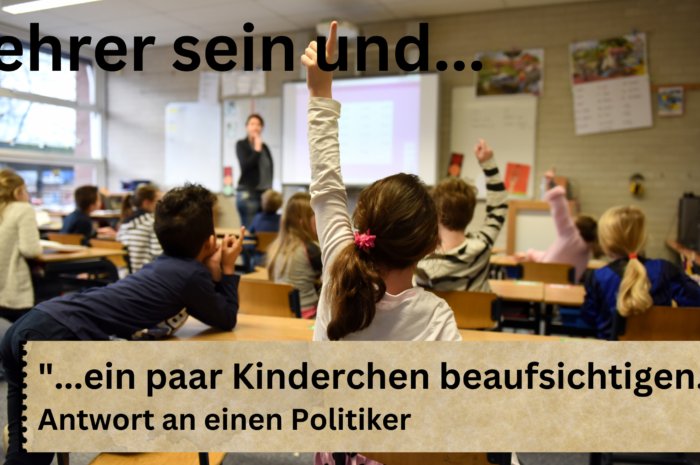 Offener Brief: „…ein paar Kinderchen beaufsichtigen.“